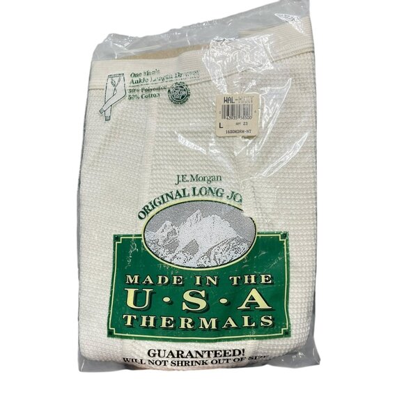 Vintage JE Morgan Thermal Pants Long Johns‎ Men's Large 42-44 Made In USA NOS - Picture 1 of 12